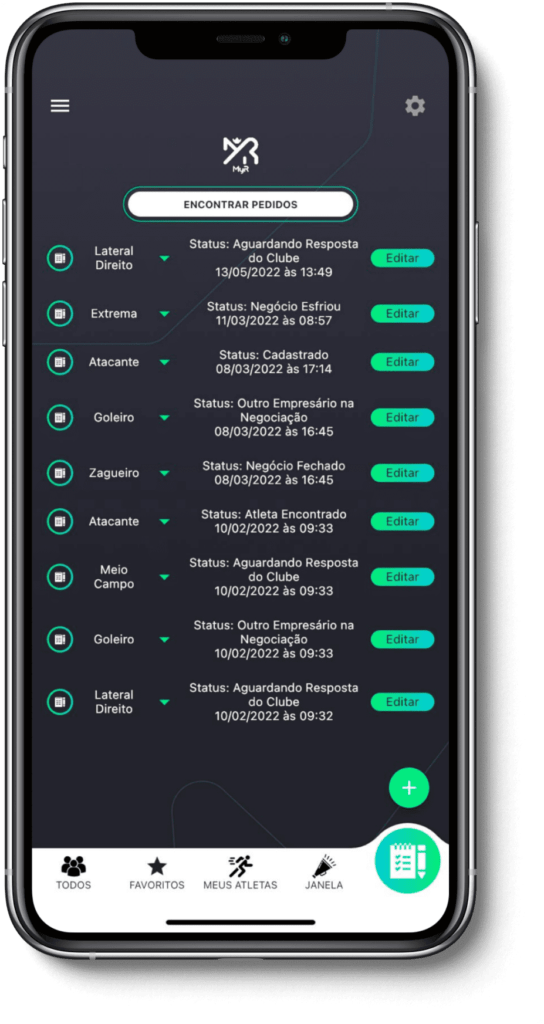 Phone showing app feature interface