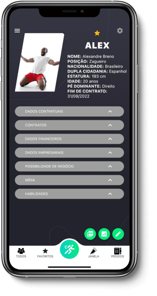 Phone showing app feature interface